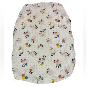 Dundee Vintage Mickey Mouse 1984 Disney Fitted Crib Sheet Alphabet 80s Nursery